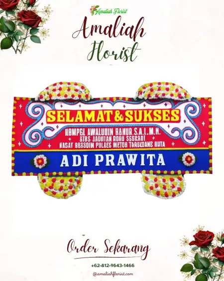 Papan Bunga Ucapan Selamat Kadatuan